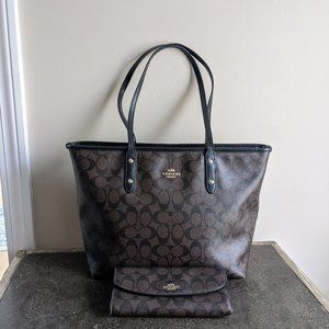 Coach City Tote and Wallet